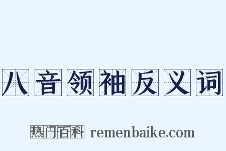 八音领袖反义词是什么意思的图片